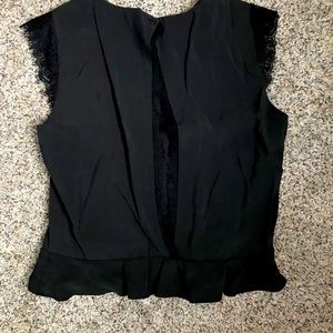 Zara black lace top